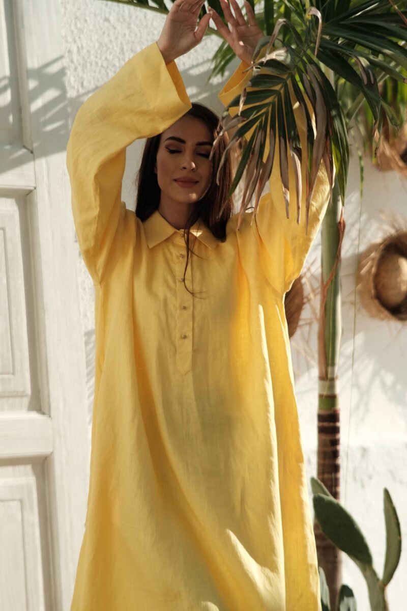 Jalabiya With Two Patch Pockets - (Moroccan Style)