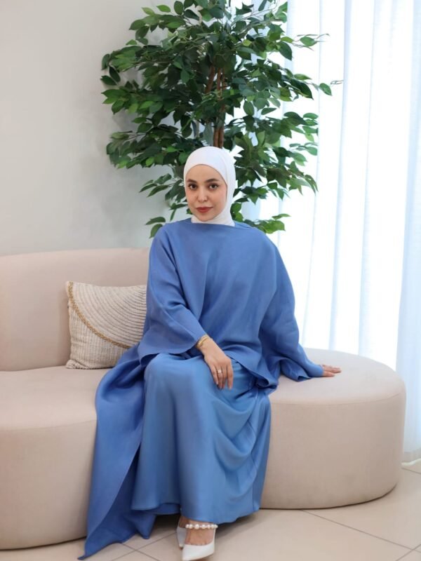 Two Piece Abaya - Blue
