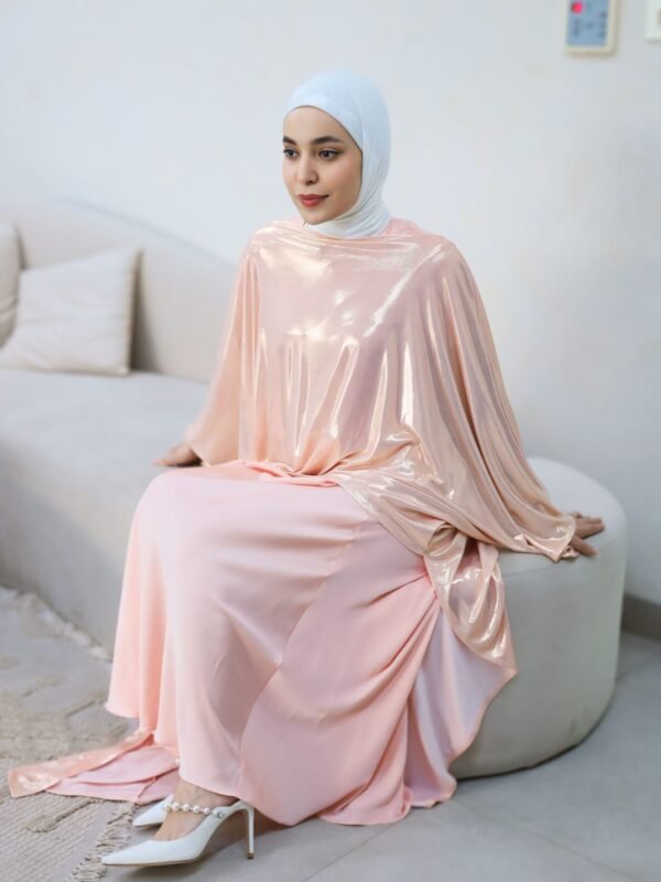 Two Piece Abaya - Orange