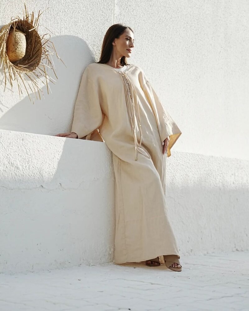 Jalabiya Pure Linen - Image 2